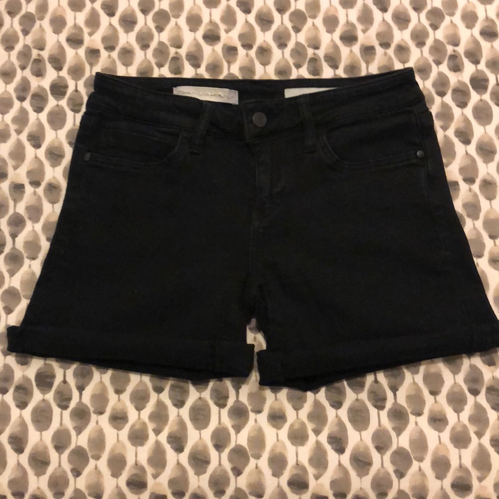 Pilcro and the Letterpress stretchy jean shorts